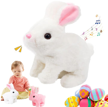 Bunby - My Realistic Bunny Toy,Bunny Realistic Bunny,Vitality Bliss Bunny,Hopping Bunny Toy,Rabbit Plush Interactive Toys,Electr