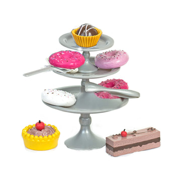 Sophia'S 18' Doll 39 Pc. Realistic Desserts, Display Trays, And Service For Four Set