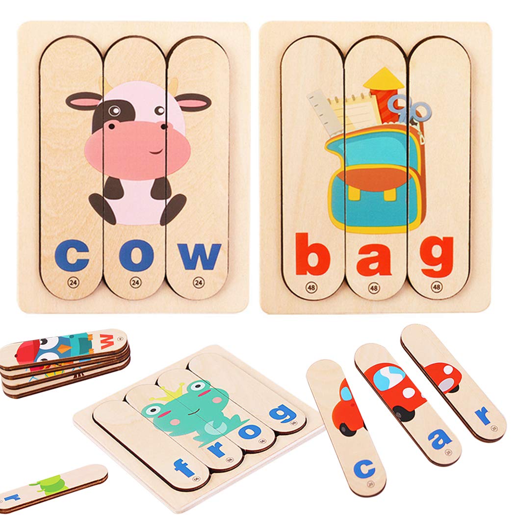 Dorakitten Alphabet Spelling Puzzle Funny Matching Game Toys Simple Multicolor Letter Spelling Toy Early Educational Toys for Ki