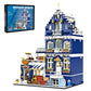 Kowkis City Market Street Architecture Mini Building Blocks Set With Led Lights,3 Levels Modular Architecture,Moc Creative Model