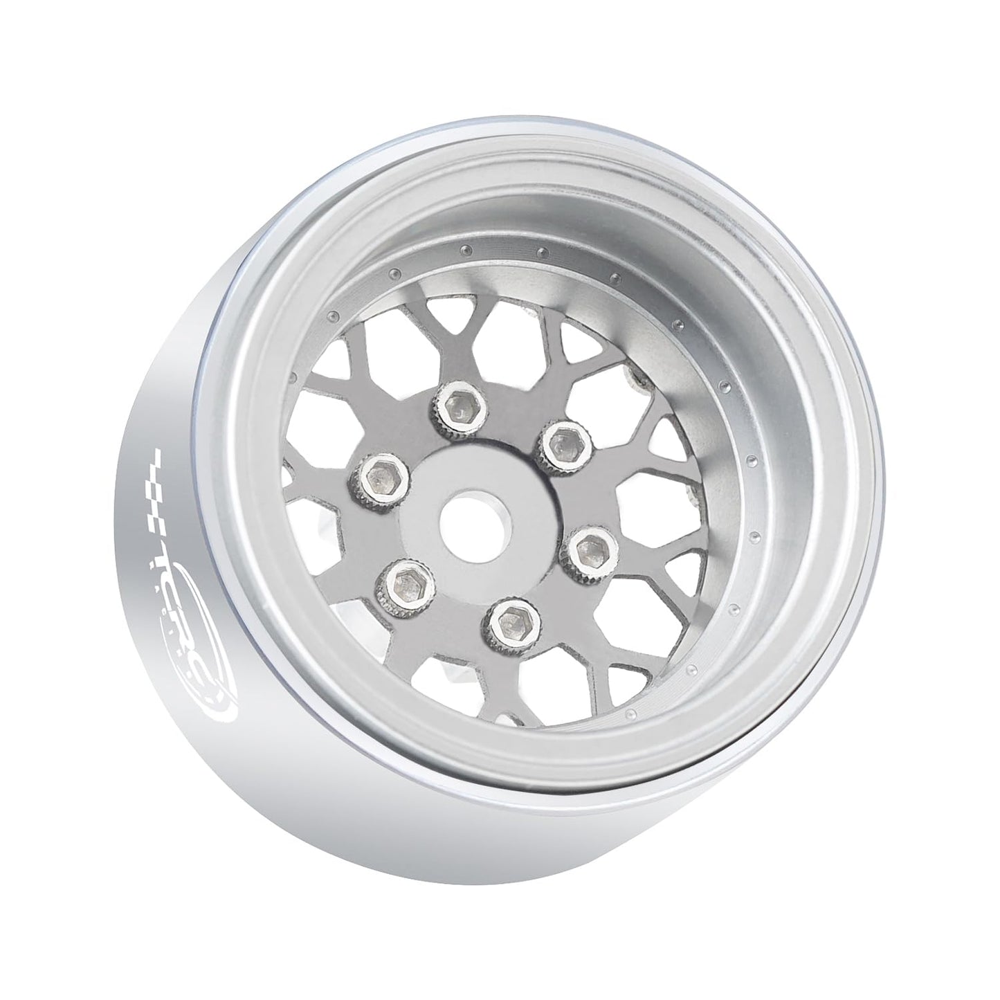 TCRC 4PCS Grade 5 Titanium Wheel Face Aluminum 1.0 Inch Wheel Hubs for 1/24 Axial SCX24 TRX4M FCX24 Redcat Ascent-18 1/18 RC Roc