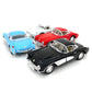 Set of 4: 5'' 1957 Chevy Corvette 1:34 Scale (Black/Blue/Red/White) by Kinsmart