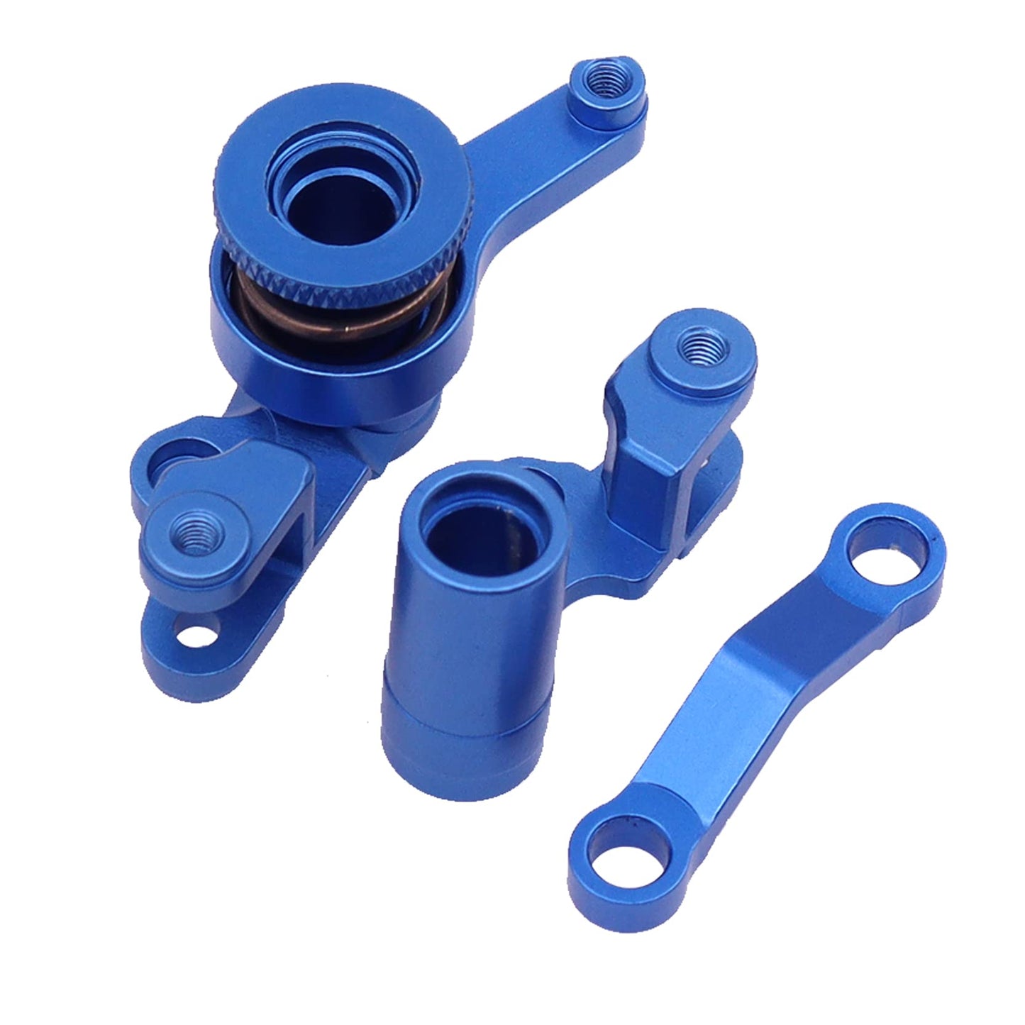 Treehobby Aluminum Steering Bellcranks and Servo Saver Set Compatible with traxxas 1/10 Slash 4x4 Upgrade Parts (Navy Blue)