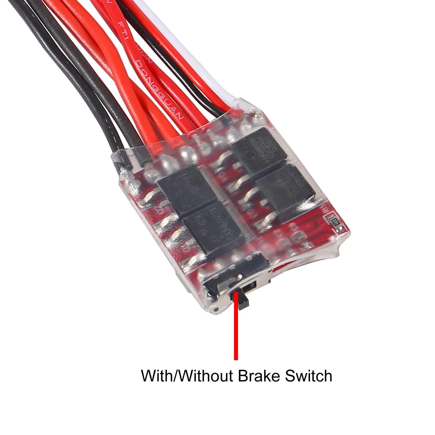 4Pcs 20A Brushed Esc Motor Speed Rc 2Khz Forward Reverse Brush Brake 4.8V-8.4V Electric Speed Controller For Diy Rc Car Truck Bo