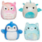 UiiWout Kelly Toy Squishmallows 5-Inch Mini Plush 8-Pack Set - White, Polyester, Model 1