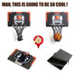 Gysh Indoors Office Desktop Mini Basketball Hoop,Mini Foam Basketball And Hoop,It Can Be Installed On The Desk, On The Wall, Beh