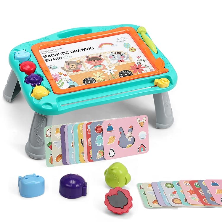 Ad Fresh Drawing Board | 2 in 1 Magic Slate Magnetic Drawing Erasable Doodle Pad Board for Writing & Sketching, Fun Educational 