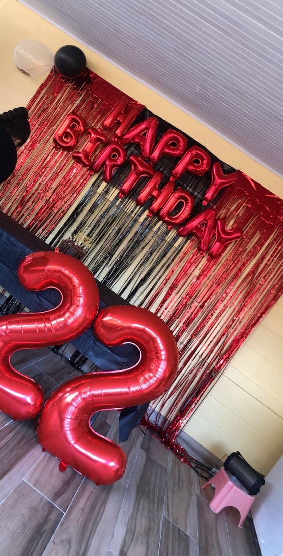 Red Number 2 Balloon 40 Inch, 2 Balloon Number, 2Nd Birthday Decorations For Baby Girls Boys Toddlers