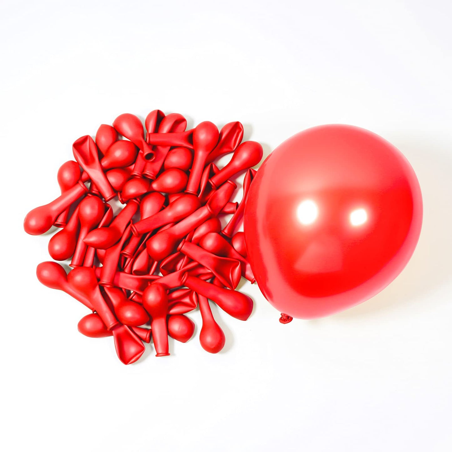 5 Inch Red Balloons 100 Pack, Jogams Latex Party Balloons For Birthday Party, Small Balloons For Baby Shower Wedding Anniversary