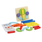Merishopp Wooden Stacking Letters Numbers Puzzle Pegboard For Children Boys Girls Kids| Baby Learning Toy | Infant Activity Toy 