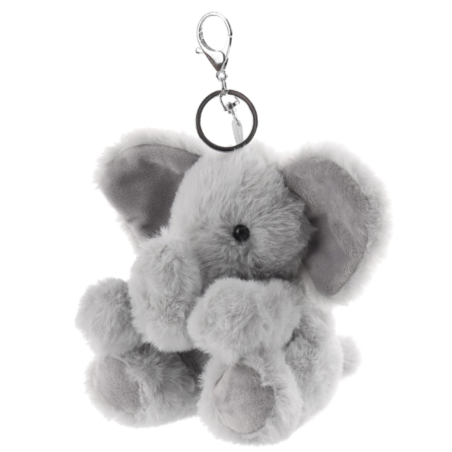 Apricot Lamb Cute Toys Plush Gray Elephant Stuffed Animal Soft Keychain For Kids Bag, Purse, Backpack, Handbag (6 Inches)