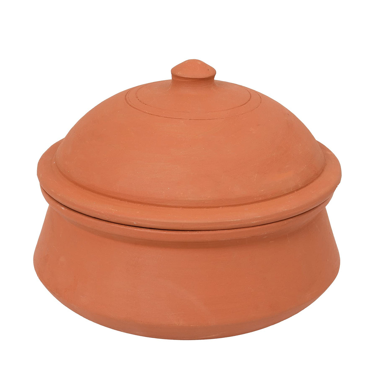 The Clay Chef Unglazed Terracotta Clay Pottery Mud Pot, 1 L (Pack Of 5)