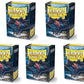 5 Packs Dragon Shield Matte Black Standard Size 100 Ct Card Sleeves Value Bundle!
