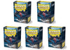 5 Packs Dragon Shield Matte Black Standard Size 100 Ct Card Sleeves Value Bundle!