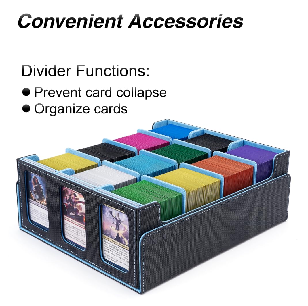 Venssu Card Dividers For Card Storage Box (Wathet, Divider)
