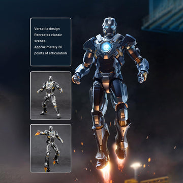 Hiplay Zd Toys 1/10 Iron Man Mk24 Non-Luminous 1906-24 Action Figure