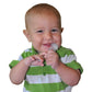 Brilliant Baby Toothbrush - Smooth Silicone Bristles, Pink, 1 Count, Model 00501P, for Ages 4+ Months
