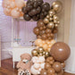Kbzvnaf Brown Balloons Latex Party Balloons - 50 Pack 12 Inch Light Brown Helium Balloons For Baby Shower Birthday Wedding Safar