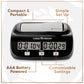 Chess Armory Digital Chess Clock - Portable Timer with Tournament Features, Black, Model LT1019001, Plastic Material