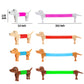 Dog Pop Tubes,Toy Dog,Animal Pop Tubes,Robot Dog,Fidget Toys For Kids,Sensory Toys For Kids 5-7,Dog Party Favors,Small Toys,Dog Toys For Kids,Sensory Tubes,Autism Sensory Products(4 Pack Dog)
