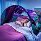 Winvin Magic Playhouse Tents Fantasy Fun For Kids,Foldable Play Tents, Pop Up Indoor Bed Tents,Magic Playhouse Princess Secret Castle,Birthday For Girls (Horse With Remote Light)