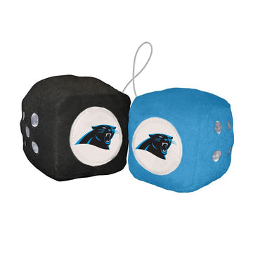 Fremont Die Nfl Carolina Panthers 3'' Fuzzy Dice, 3'', Team Colors