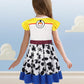 Eledobby Jessie Toy Story Costume Girls Princess Jessie Dress Cowgirls Costumes Halloween Outfit Birthday Party Dresses 9-10Year