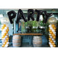 Toniful 40 Inch Large Black P Letter Balloons Jumbo Helium Balloons,Foil Mylar Big Alphabet Balloons For Birthday Party Annivers