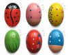 Jofan 6 Pack Wooden Percussion Musical Shake Eggs Easter Egg Shakers For Kids Boys Girls Toddlers Easter Gifts Easter Basket Stuffers Fillers