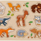goki 57387 Wooden Puzzle Forest Animals 9 Pieces