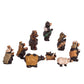 Kurt Adler Resin Bear, 4-Inch, Set Of 9 Nativity Set