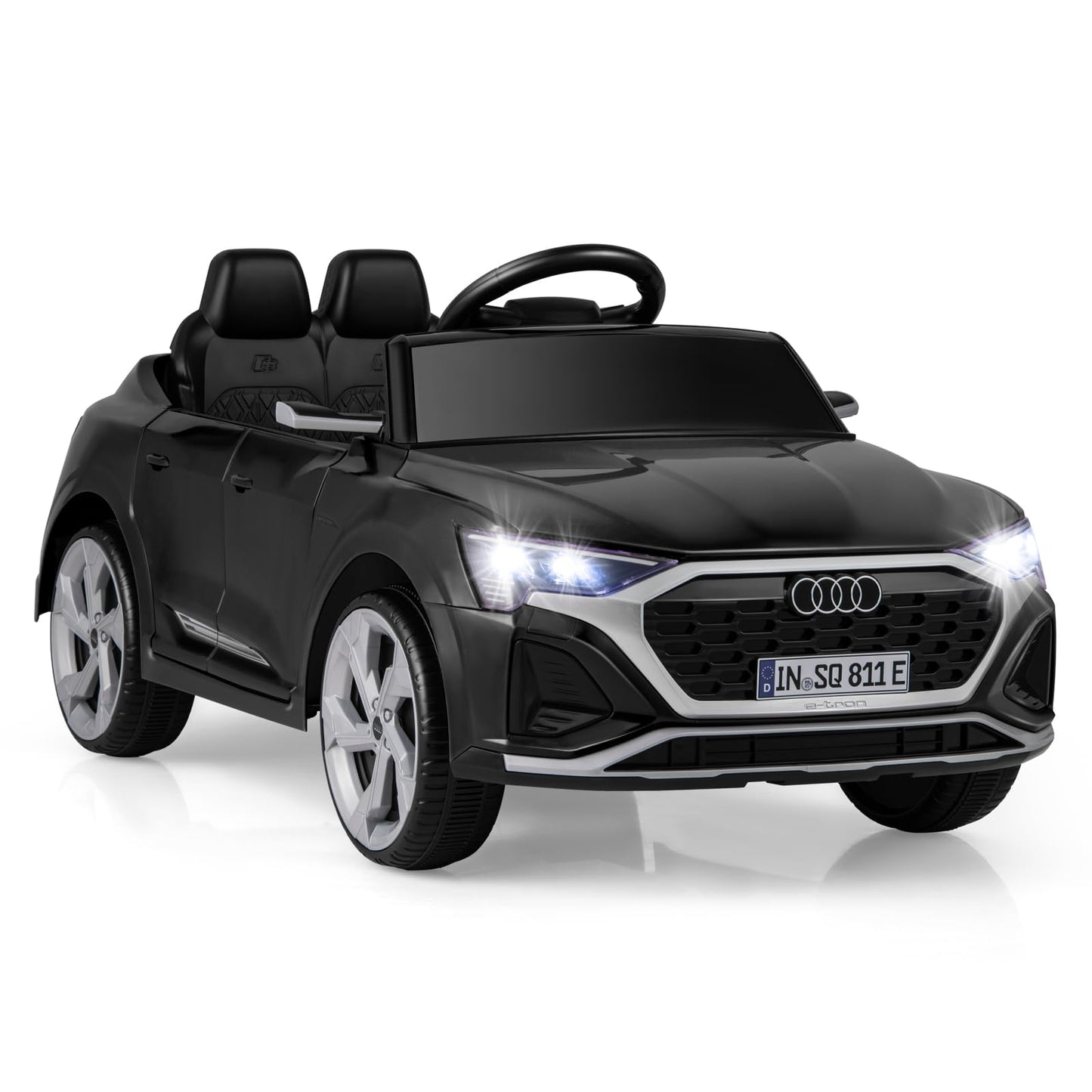 Licensed Audi Sq8 Ride On Car By Olakids, 12V Kids Electric Vehicle With Remote Control, Toddlers Battery Powered Toy With 3 Spe