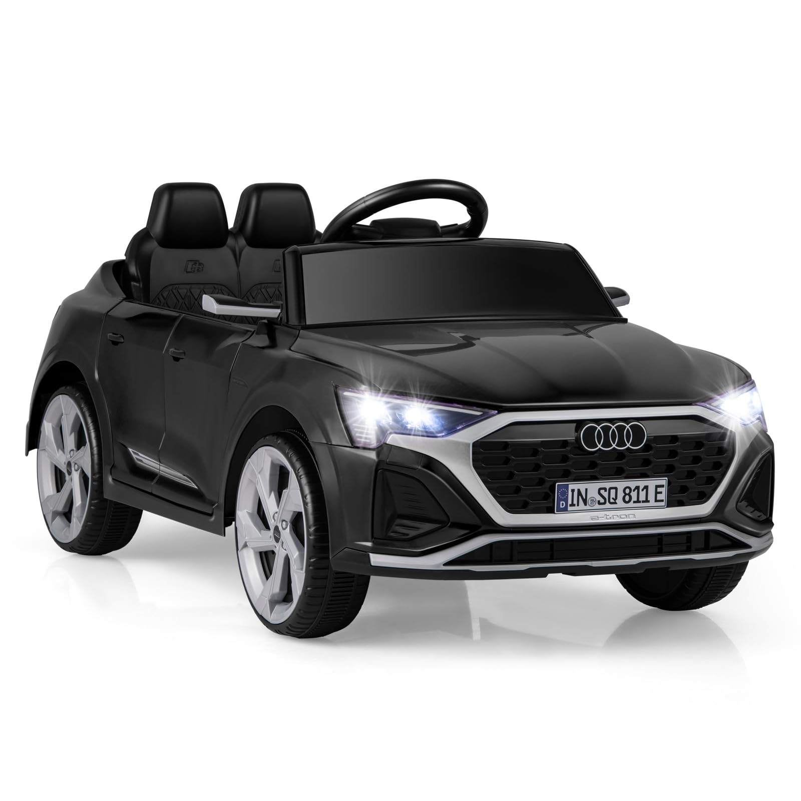 Licensed Audi Sq8 Ride On Car By Olakids, 12V Kids Electric Vehicle With Remote Control, Toddlers Battery Powered Toy With 3 Spe