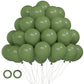 Voircoloria 105Pcs Sage Green Balloons 12Inch Olive Green Balloons For Birthday Graduation Baby Shower Wedding Anniversary New Y