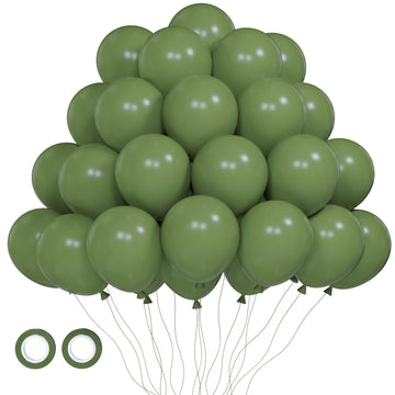 Voircoloria 105Pcs Sage Green Balloons 12Inch Olive Green Balloons For Birthday Graduation Baby Shower Wedding Anniversary New Y