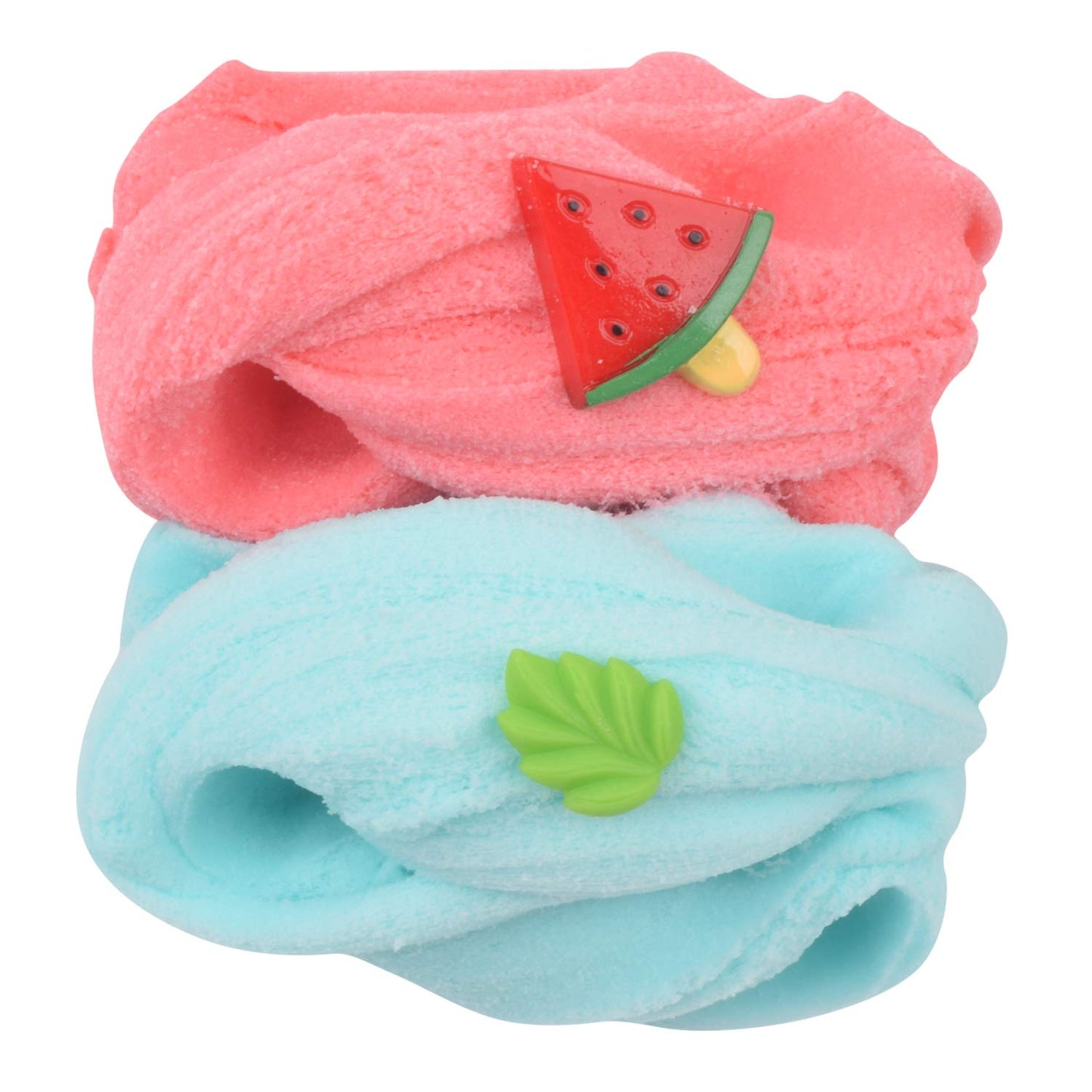2 Pack Cloud Slime Kit With Red Watermelon And Mint Charms, Scented Diy Slime Supplies For Girls And Boys, Stress Relief Toy For Kids Education, Party Favor, Gift And Birthday