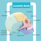 LUCKY GUESS 2025 Human Anatomy Skull Model - 17 Part Puzzle, Mini Medical Model, Colorful, Medium Size, Includes 10 Knowledge Flash Cards