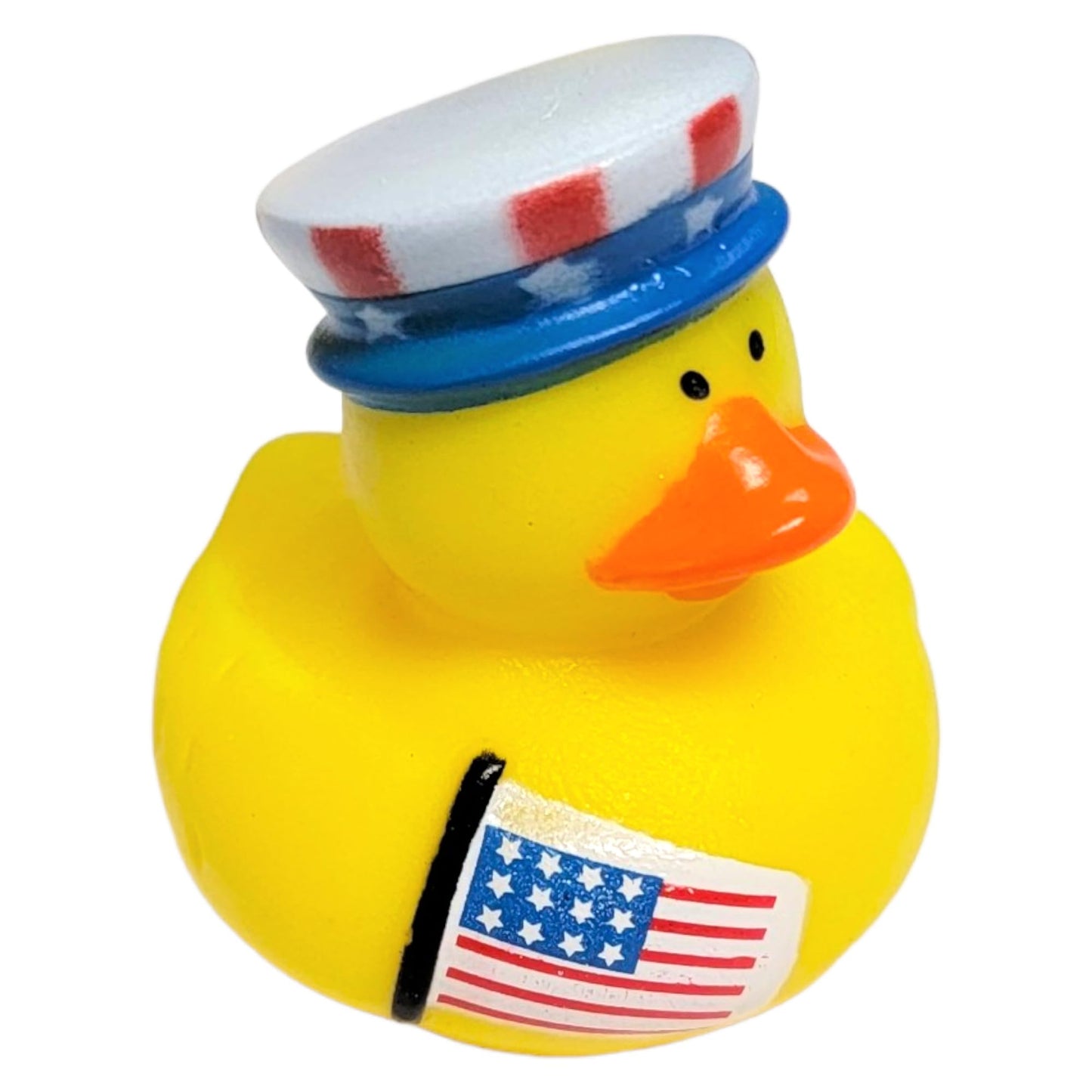 Cool 4Th Of July Rubber Duckies With Usa Flag (2') Standard Size. (12 Pack) Cute Duck Bath Tub Pool Toys. (Patriotic Rubber Ducks)