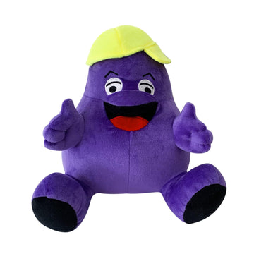 Vaoux Grimace Plush,Grimace Shake Yellow Hat Plush Toy,Stuffed Animal Toy Game Doll Toy Fans Anime Great Gift For Boys And Girls (Hat)