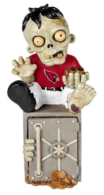 Foco Forever Collectibles Nfl Arizona Cardinals Unisex Zombie Figurinezombie Figurine Bank, Team Color, One Size