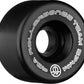 Rollerbones Team Logo 57Mm 98A Black Recreational Roller Skate Wheels 8 Pk