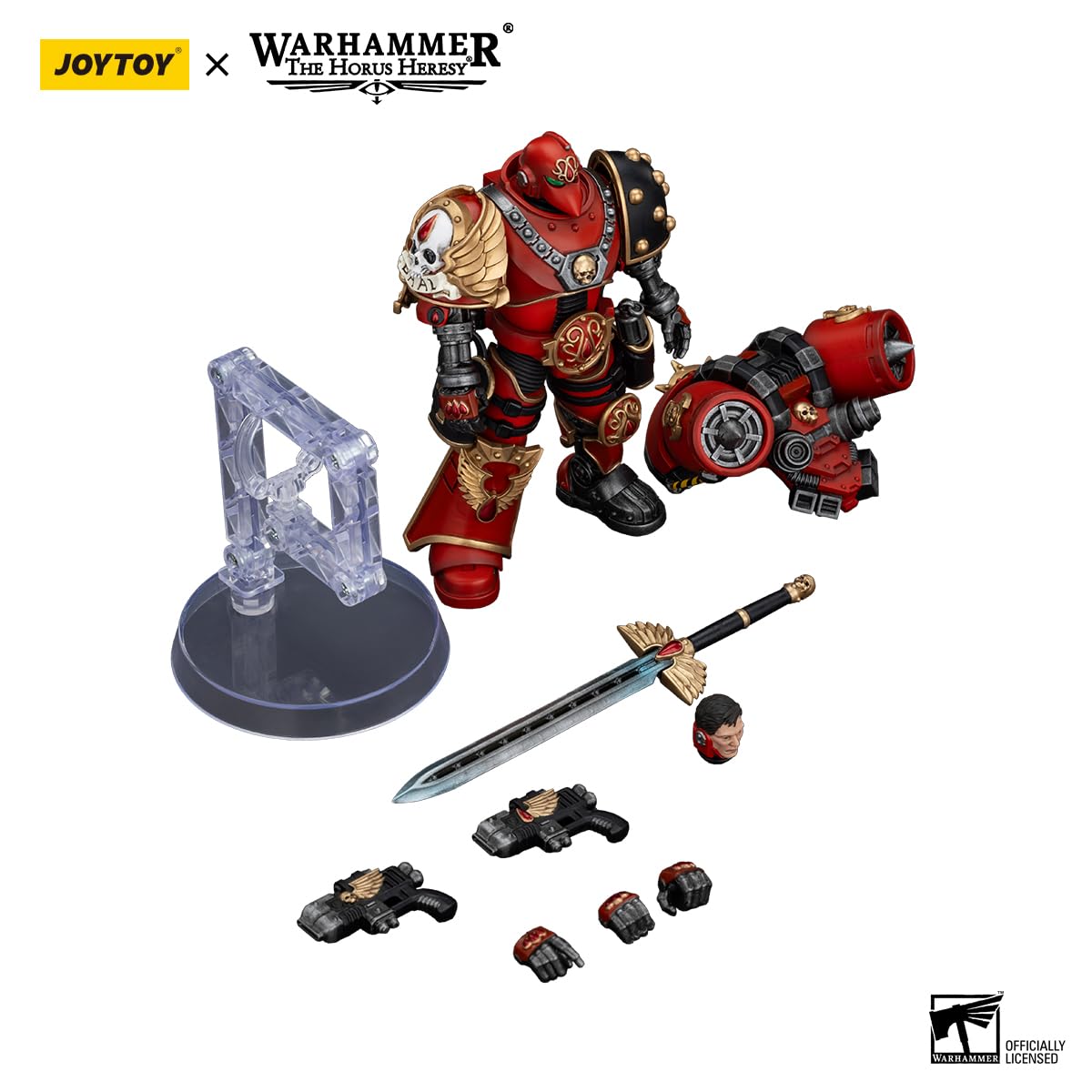 JOYTOY Warhammer The Horus Heresy Blood Angels Dominion Zephon 1:18 Scale Action Figure Mecha Joy Toy Collection Model 4.96in