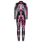 Remimi Skeleton Skin Costume For Boys Girls Bone Skull Stretchy Cute Fancy Jumpsuit Pink 13-14 Years