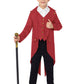 Besserbay Halloween Boy'S Renaissance Steampunk Medieval Wily Wonk Tailcoat Mad Hatter Vampire Jacket Red 12 Years