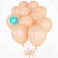 House Of Party Pastel Orange Balloons - 100 Pcs | 12 Inch Matte Light Orange Balloons For Graduation, Wedding, Baby Shower, Bach