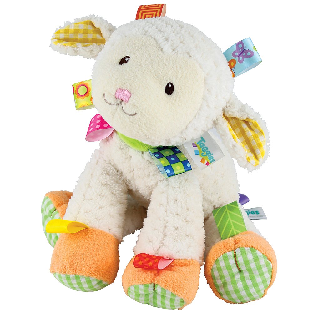 Mary Meyer Taggies Sherbet Lamb Toy - Soft Multicolour Plush, 1 Count, Model 40032, Polyester Material