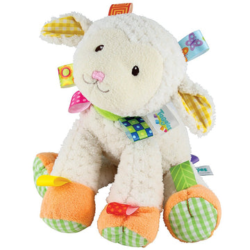 Mary Meyer Taggies Sherbet Lamb Toy - Soft Multicolour Plush, 1 Count, Model 40032, Polyester Material