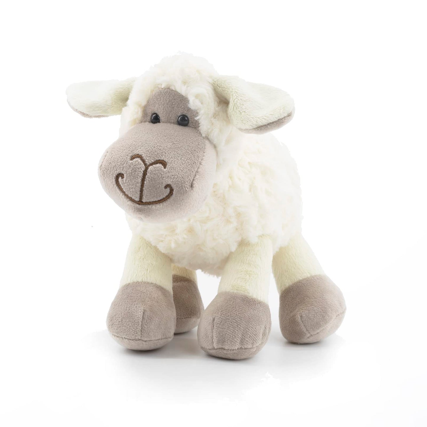 Mr Vivicare 6.5'' White/Cream Sheep Stuffed Animals For Boys And Girls,Soft And Adorable Lamb Plush Toys For Newborn Babies,Grea