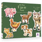 TOYKRAFTT Chunky Infant Floor Puzzle Toy, 2 Piece Animal Puzzles for Kids Age of 2 Years Above, Educational Toys Toddler Puzzles