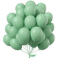 Partywoo Foggy Green Balloons, 50 Pcs 12 Inch Boho Green Balloons, Dusty Green Balloons For Balloon Garland Or Balloon Arch As Birthday Decorations, Party Decorations, Wedding Decorations, Green-F35